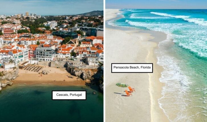 Cascais, Portugal and Pensacola Beach, Florida