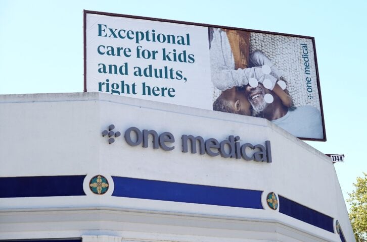A view of a One Medical office on July 21, 2022, in Oakland, Calif. Amazon announced plans to acquire health care provider One Medical for $3.9 billion.