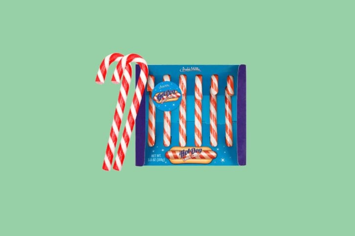 Archie McPhee Hot Dog Candy Canes