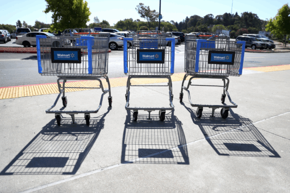 Walmart shopping carts