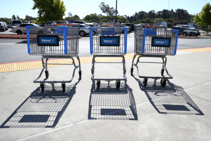 Walmart shopping carts