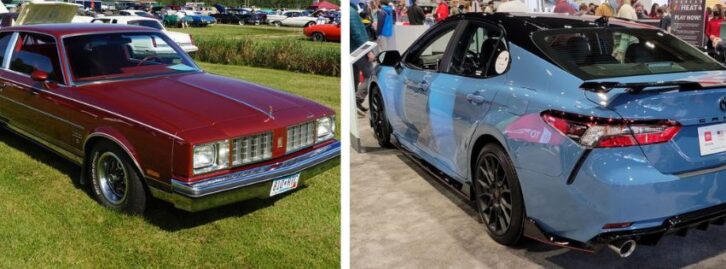 two cars