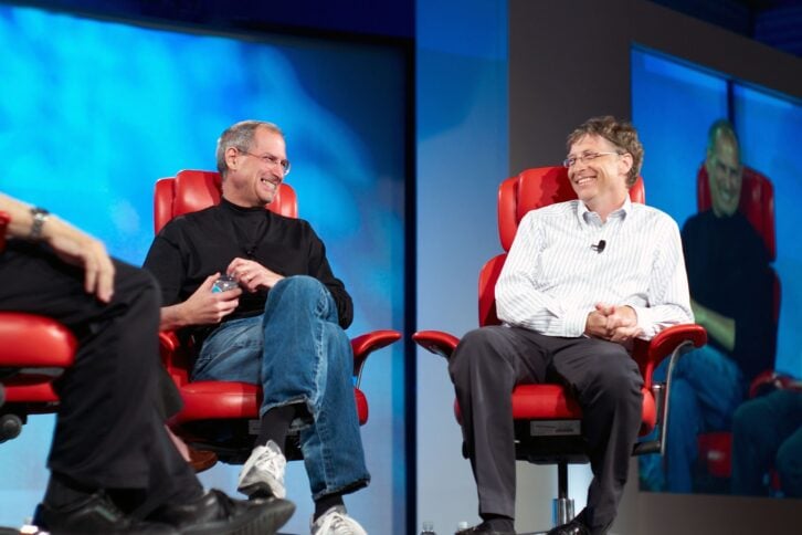 Steve Jobs and Bill Gates