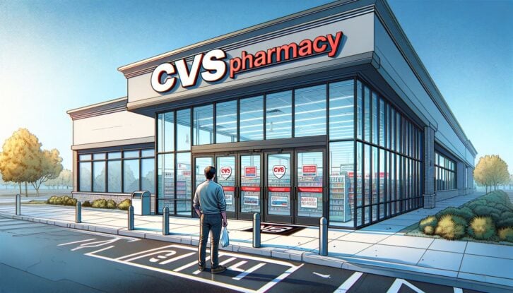 AI image of the exterior of a CVS Pharmacy