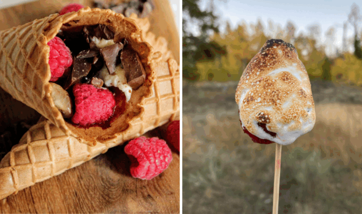Campfire Desserts diptych