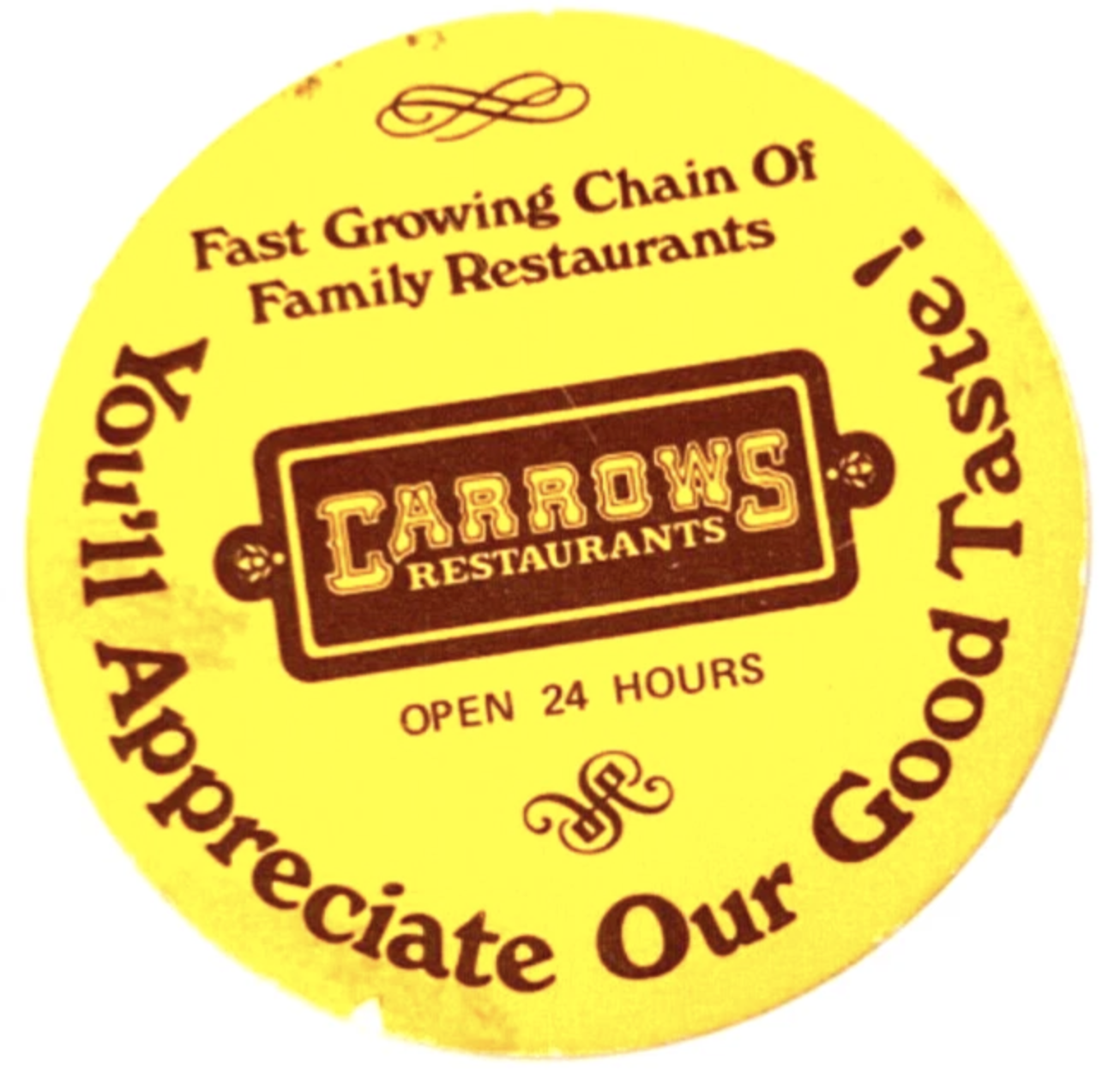 Carrow’s Family Restaurant Sticker