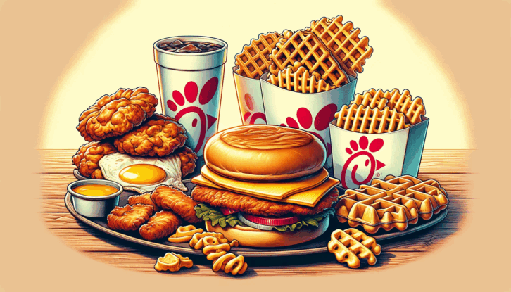 Illustration of Chick-fil-A breakfast