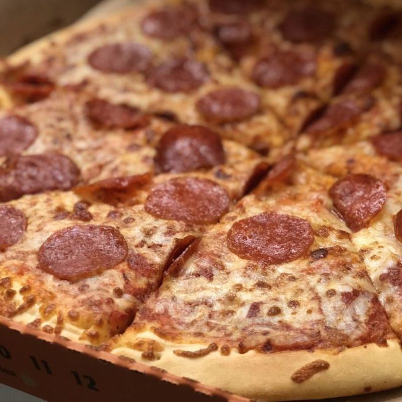 Closeup Of Pepperoni And Cheese Little Caesars Width 800