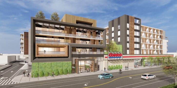 Proposed mixed-used Costco development in LA's Baldwin Hills neighborhood