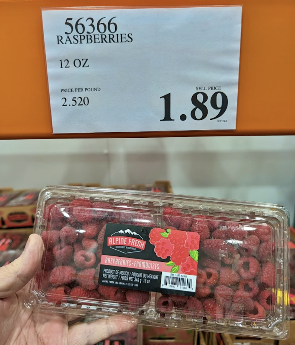 Costco Raspberries