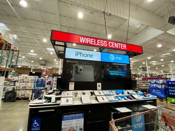 Mobile kiosk in San Jose, CA Costco