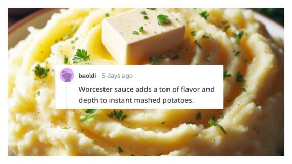 How to elevate instant mashed potatoes according to Reddit