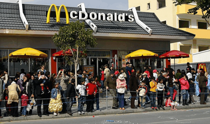 Crowded McDonalds