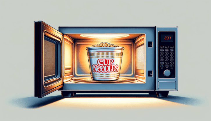 Cup Noodles in microwave