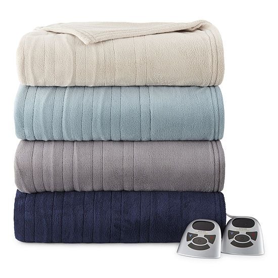 Sleep Well by Biddeford Heated Microplush Blanket