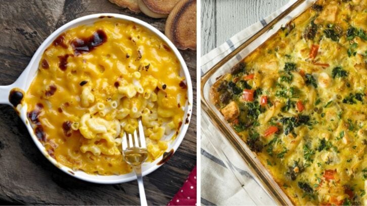 two meatless dishes