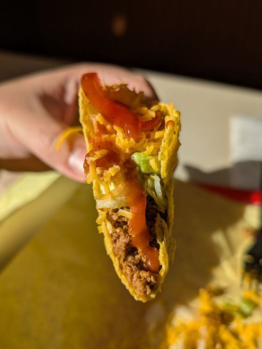 Loaded Barstow taco at Del Taco