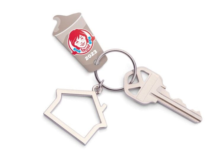 Wendy's Frosty Key Tag