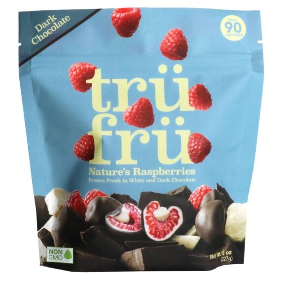 White and Dark Chocolate Frozen Whole Raspberries