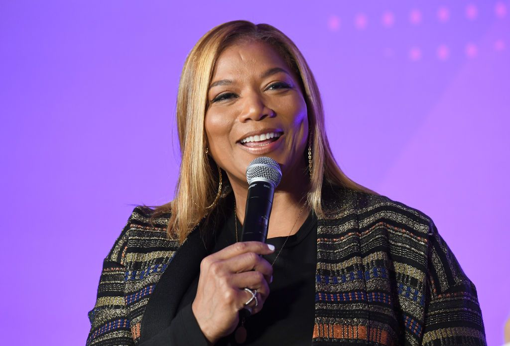Queen Latifah speaks onstage during ESSENCE + New Voices Entrepreneur Summit And Target Holiday Market at West End Production Park on December 14, 2019 in Atlanta, Georgia.