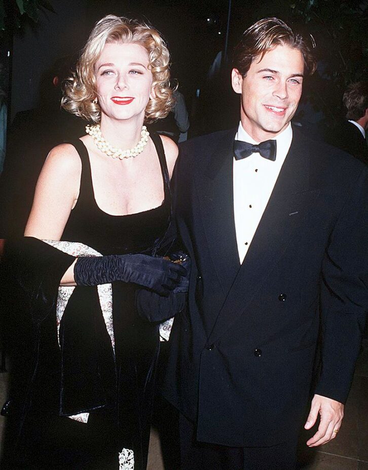 Actor Rob Lowe and his wife Sheryl Berkoff at the 8th Annual Carousel of Hope Ball at the Beverly Hilton Hotel in Beverly Hills, California, United States, 2nd October 1992.