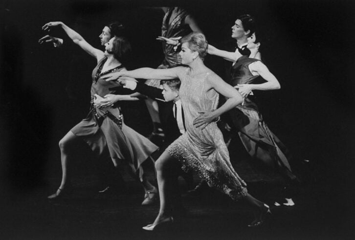 Actress Angela Lansbury (C) in Mame.