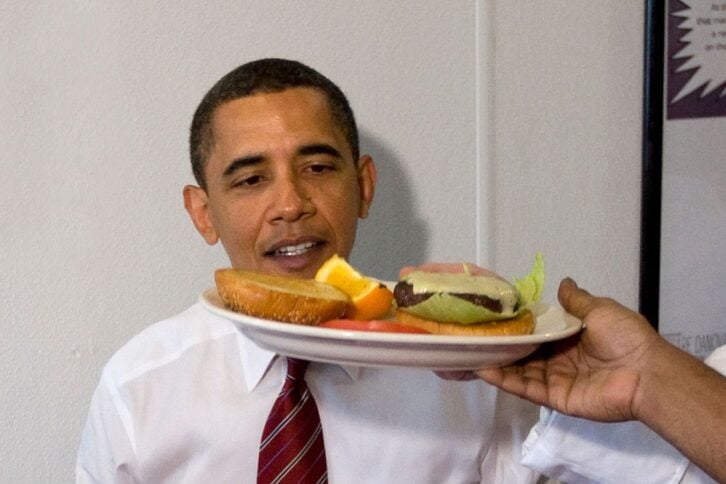 obama hamburger