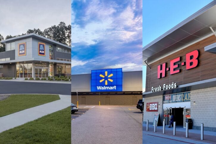 walmart heb and aldi