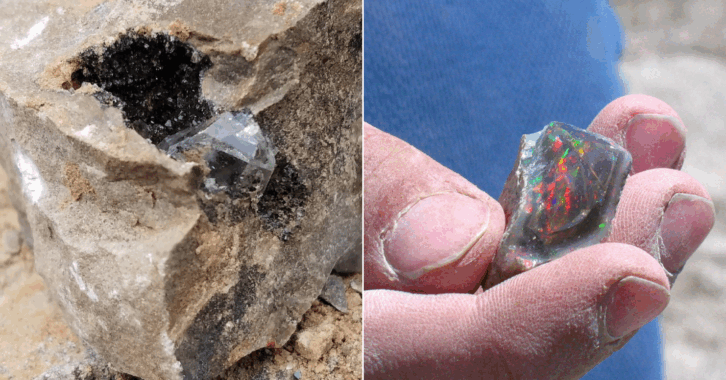 Herkimer Diamond Mines, New York and Bonanza Opal Mine, Nevada