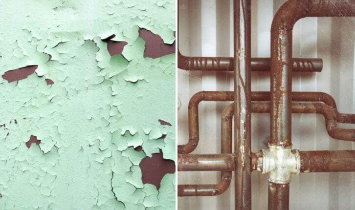 Peeling paint and leaky pipes