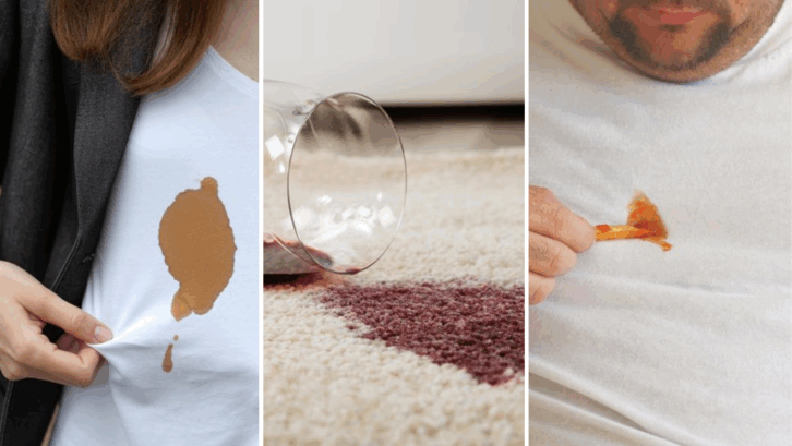 collage of different stains