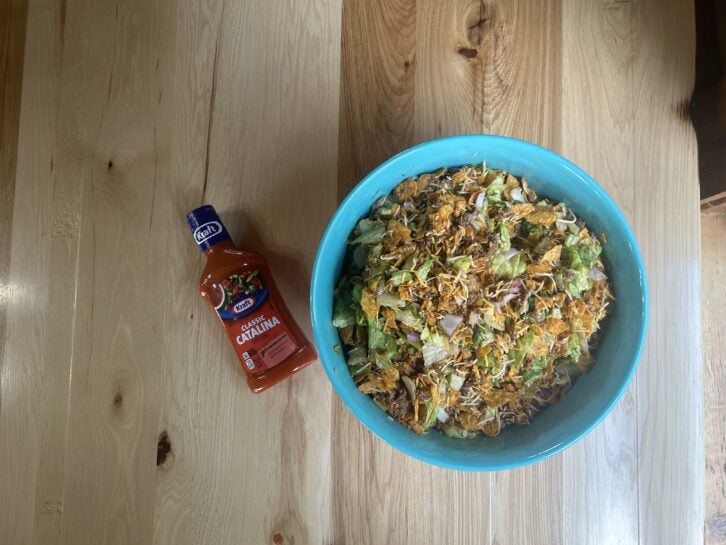 doritos taco salad with catalina dressing