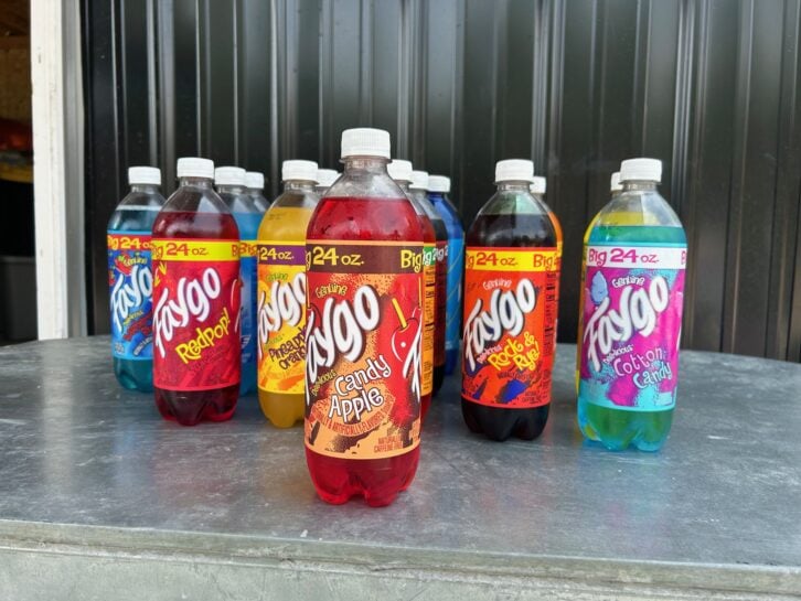 20 bottles of Faygo soda