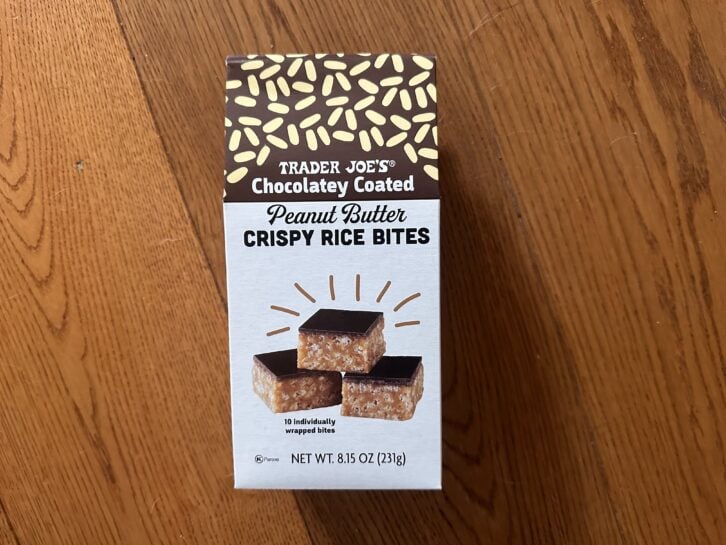 a package of crispy rice bites