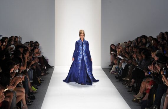 Kirstie Alley walks the runway at the Zang Toi Spring 2012 fashion show during Mercedes-Benz Fashion Week at The Studio at Lincoln Center on September 13, 2011 in New York City.