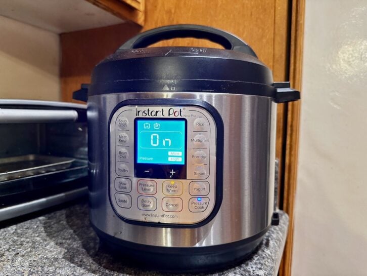 Photo of InstantPot on kitchen counter
