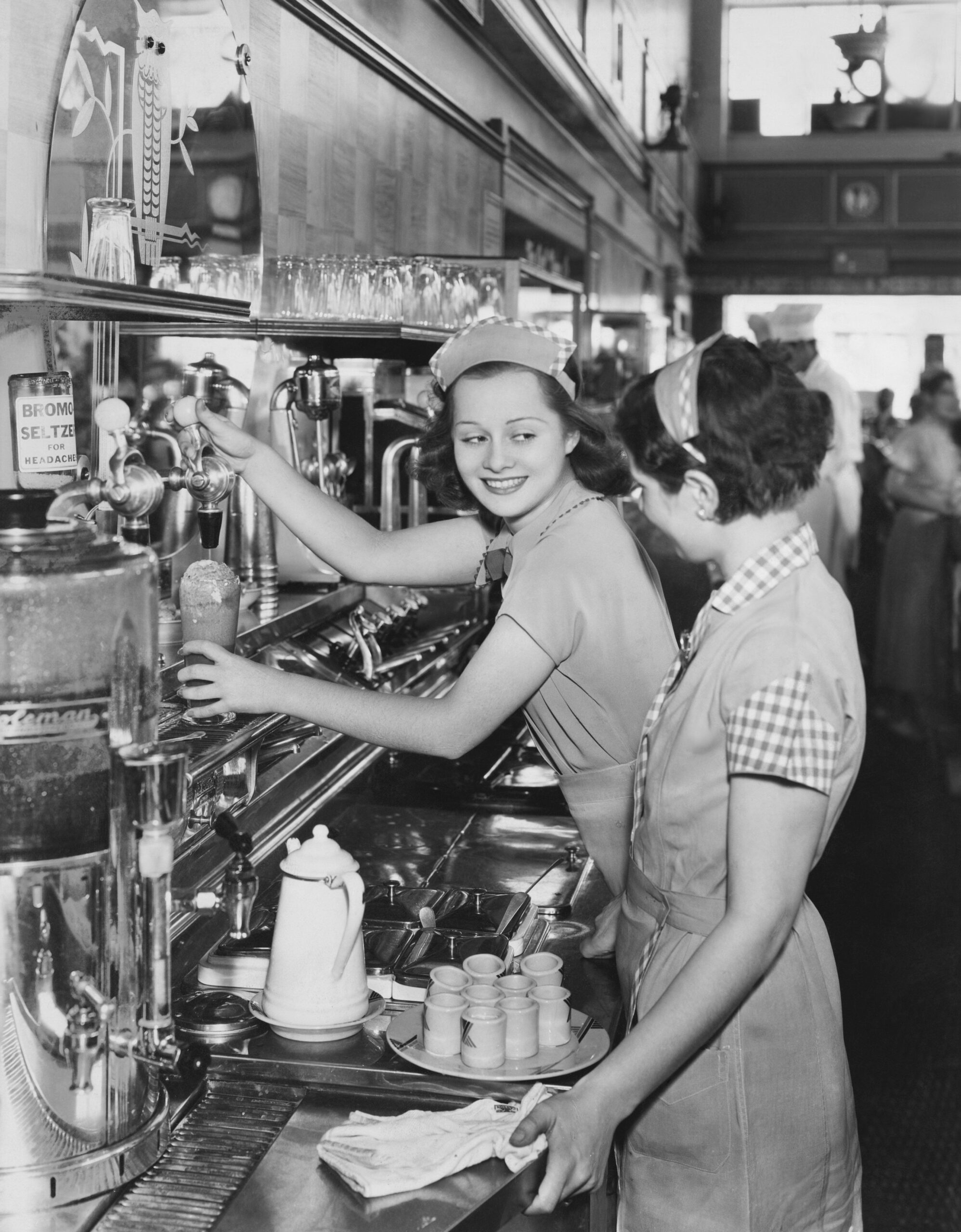 Lunch Counter Soda Fountain Workers 1940s