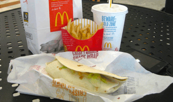 McDonalds Snack Wrap Mini Meal