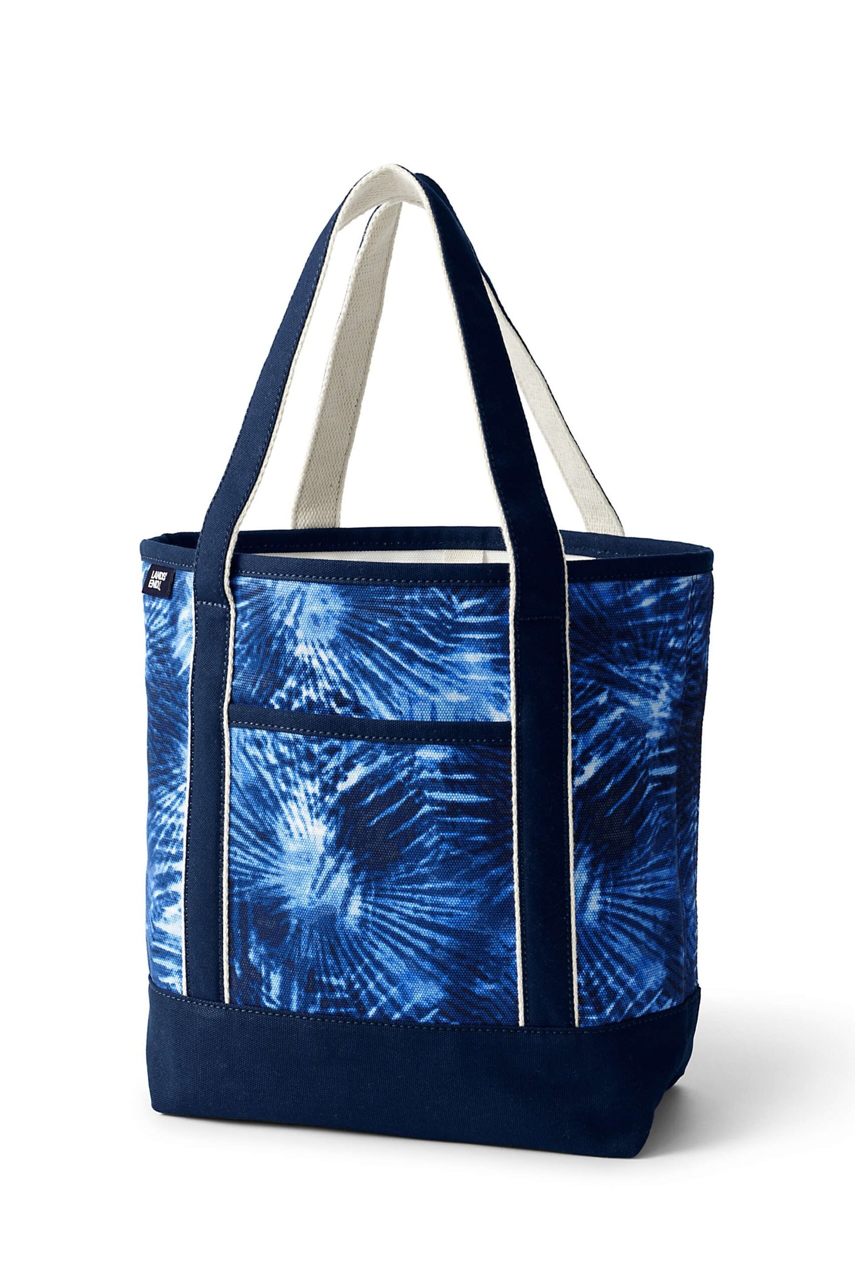 Medium Print Open-Top Canvas Tote