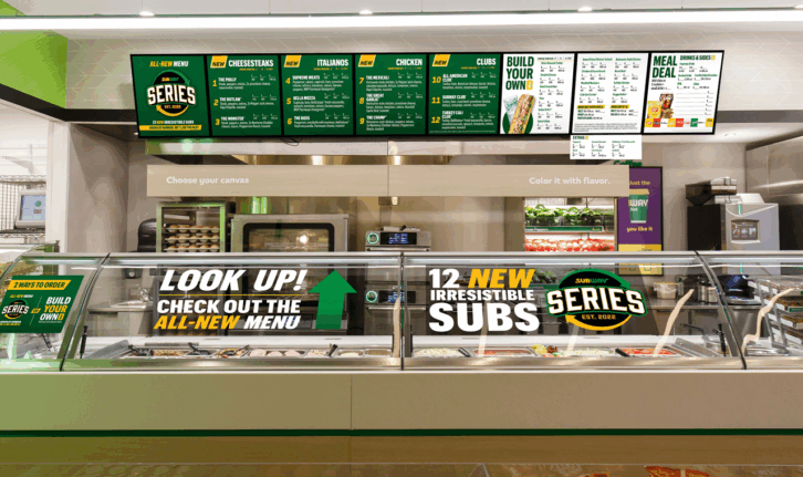New Subway Menu