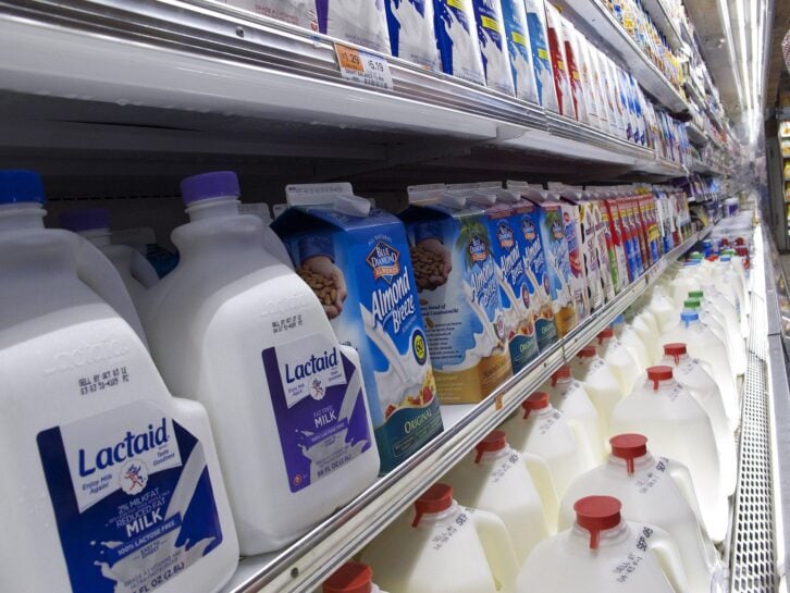 Milk Aisle Grocery Store