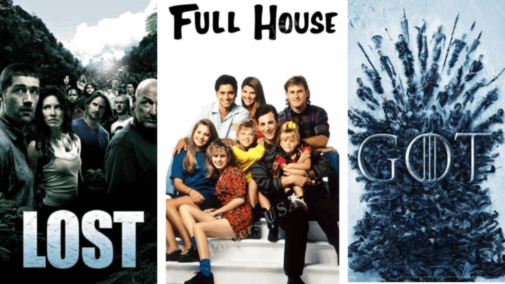 three TV show posters