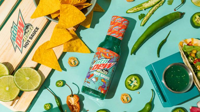 Mountain Dew Baja Blast hot sauce