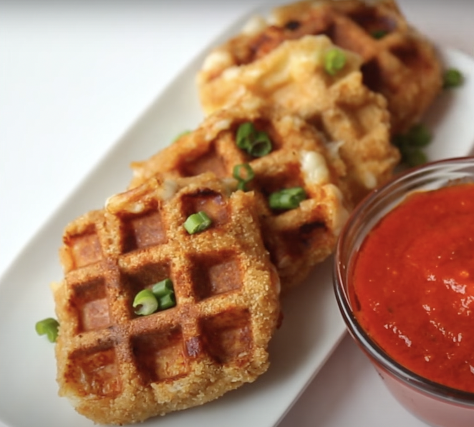 Mozzarella stick waffles
