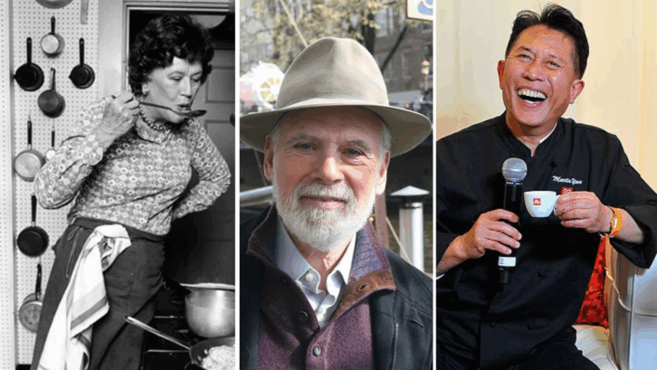 PBS Cooking Shows We Want Back; Julia Child's The French Chef; Burt Wolf's A Taste for Travel; Martin Yan's Yan Can Cook
