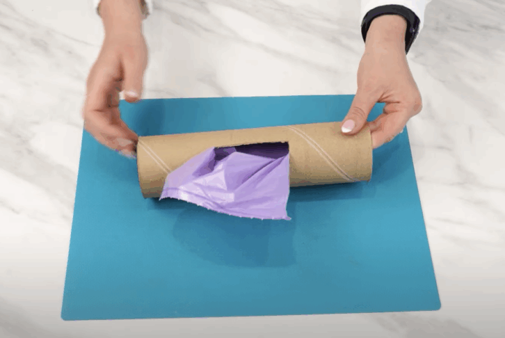 Paper Towel Roll Trash Bag Holder