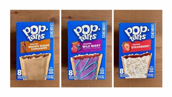 Frosted Brown Sugar Cinnamon, Frosted Wild Berry, and Frosted Strawberry Pop-Tarts