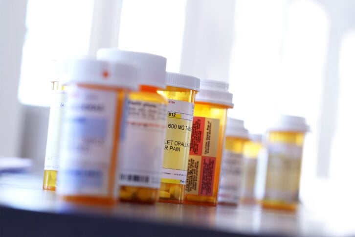 Prescription pill bottles