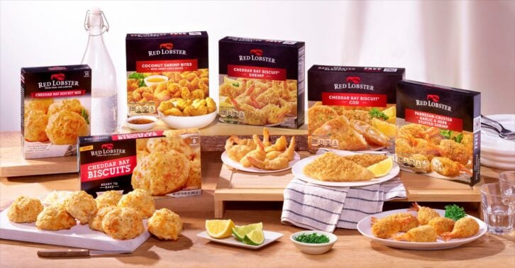 Red Lobster frozen shrimp and biscuits