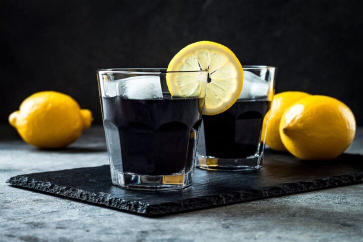 Activated charcoal detox drink